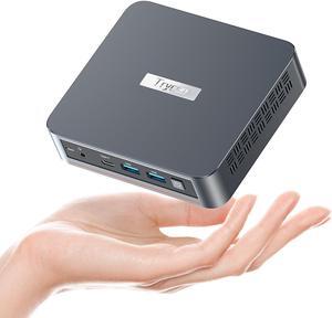 Trycoo WI-6 Mini PC,Intel Alder Lake N95(3.4 GHz) Mini Computer, 8GB RAM 256GB M.2 SSD,Support Triple 4K UHD/HD 2.0/LAN/Dual-Band WiFi for Home/Office (Intel 12th N95 8GB DDR4 RAM 256GB SSD)