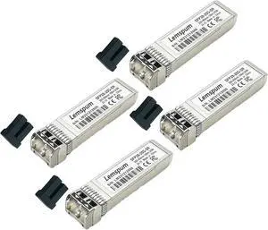 25GBase-SR Multimode SFP+ Transceiver 25G SFP28 850nm 100m DOM Duplex LC MMF Optical Transceiver Module Compatilbe with Intel E25GSFP28SR (4-Pack, 25GBase-SR|100m)