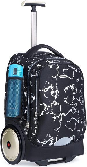 UNIKER Rolling Laptop Bag for 14 Inch Laptop,Roller Bag,Backpack with Wheels,20 Inch Wheeled Computer Bag (Flame)