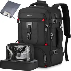 YAMTION Carry On Backpack,Travel Backpack with 3 Packing Cubes for Men Women,Laptop Backpack Airline Approved Weekender Bag Mochila de Viaje