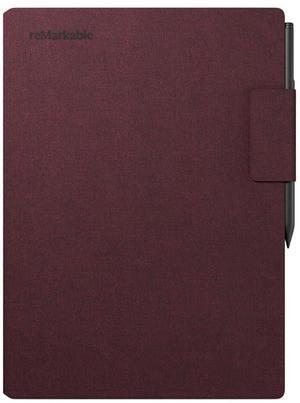 reMarkable Paper Pro - Mosaic Weave Book Folio for Your 11.8'' Paper Tablet - Burgundy