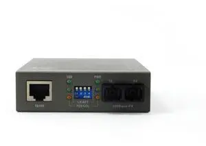 RJ45 (100Base-TX) / Fiber-SC (100Base-FX) Converter multimode 2km