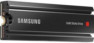 Samsung 980 PRO SSD with Heatsink 2TB PCIe Gen 4 NVMe M.2 Internal Solid State Hard Drive, Heat Control, Max Speed, PS5 Compatible, MZ-V8P2T0CW, Black