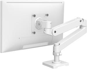 Ergotron - LX Pro Premium Monitor Arm, Single Monitor Desk Mount - fits Flat Curved Ultrawide Computer Monitors up to 34 Inches, 4 to 22 lbs, VESA 75x75mm or 100x100mm - White