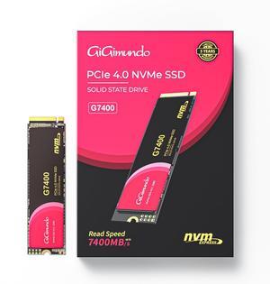 GiGimundo G7400 1TB M.2 PCIe Gen 4.0x4 NVMe SSD - Max 7400MB/s Read, 6600MB/s Write, Ultimate Performance, Ultra Fast Speed for Gamers & Creators