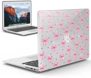 IBENZER Compatible with Old Version MacBook Air 13 Inch Case (2010-2017 Release). Models: A1466 / A1369, Plastic Hard Shell Case for Mac Air 13, Bow, MA13-BOW