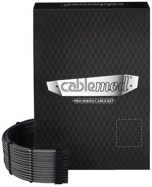 CableMod C-Series Pro ModMesh Sleeved 12V-2x6 12VHPWR Dual StealthSense Cable Kit for Corsair Type 4 RM Black Label/RMi/RMX (Carbon)