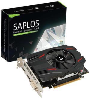 SAPLOS Radeon RX 550 Graphics Card, 4GB, GDDR5, 128-Bit, DisplayPort DVI-D HDMI, ITX Design, PC Video Card Gaming, 4K Output, Computer GPU, DirectX 12