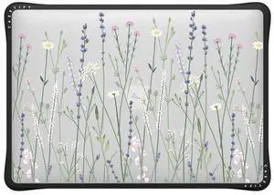 CASETiFY Impact MacBook Air 13-inch (M1/Intel) Case [Enhanced Protective Corner Design/Ventilation Cutouts/Anti-Slip Grip] - Gigi Garden Florals - Clear Black