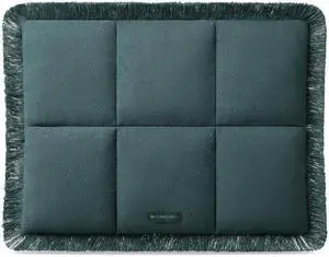 Comfyable Puffy Laptop Sleeve 16 15 14 13 Inch for Women, Compatible with MacBook Air & MacBook Pro M4 M3 2024, Quilted Linen Soft Puffer Case with Fringe for Computer, Mallard Green