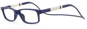 DIDINSKY Reading Glasses with Magnets and Anti Blue Light Filter. Magnetic Readers for Men and Women with Anti-Reflective Lenses. Indigo +2.5 - DIKRIK THYSSEN