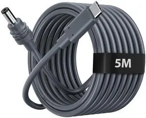 Starlink Mini USB C to DC Power Cable Cord 100W Input Power Cable Direct to USB-C for Starlink Mini Work with 100W+ PD Source Waterproof 5M/16FT