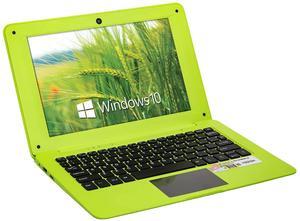 Goldengulf Windows 10 Computer Laptop Mini 10 Inch 32GB Ultra Thin and Light Netbook Quad Core CPU PC HDMI WiFi USB Netflix YouTube (Green)