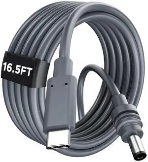 Gtaywell Starlink Mini USB-C to DC Power Cable, Max 100W Input USB Type C to DC Cable, Waterproof, Starlink Mini USB Cable Compatible with 65W PD Source 5M/16.5Ft