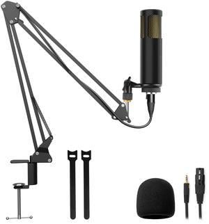 Hayner-Seek Podcast Studio Dynamic Microphone, 3.5mm XLR Cable, Suitable for Music Performances,Vocal Recording,Music Production,Live Streaming