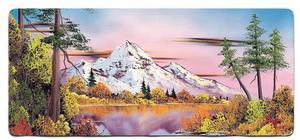 Bob Ross Desk Mat for Desktop, Large Ergonomic Mouse Pad, Gaming Mouse Pad, Non-Slip Deskmat, Mouse Pad for Computer, Wireless Mouse, Keyboard, Large Mousepad (Reflections - S02 E08)