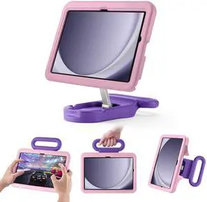 Kids Case for Samsung Galaxy Tab A9+ 11'' 2023, Adjustable Stand With Handle, Drop Proof Child Friendly Case (Pink)