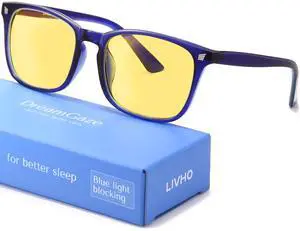 DreamGaze up to 99.9% Blue Light Blocking Glasses for Better Sleep - Anti Blue Light Glasses Men - Computer Gaming Glasses