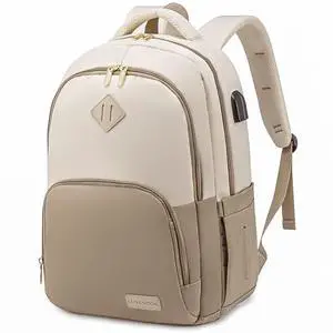 LOVEVOOK School Backpack for Women Classic Backpack with 15.6" Laptop Compartment Lightweight Bookbag for College Work High School