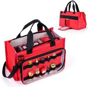 Carrying Bag for Toniebox Starter Set, Travel Storage Case for Tonie Characters, Charging Station & Headphone, Box Only (Red)