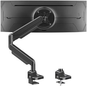 MOUNT PRO Heavy Duty Monitor Mount for Max 49 inches Ultrawide Screens, Single Monitor Arm Desk Mount Holds 6.6 to 33lbs, Fully Adjustable Computer Monitor Stand with C-Clamp, VESA 75x75 or 100x100mm