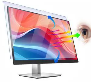 Blue Light Screen Protector for Computer Monitor: 23-24 Inch, Qoosea Anti Blue Light Filter Screen Protector Panel for Diagonal 23, 23.6, 23.8, 24 Inch Computer Monitor UV Blocking Reducing Eye Strain