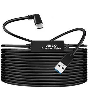 W WDX MAST DYNAPOINT LIMITED VR Link Cable,CompatibleWith Oculus Quest 2/Quest 3 Link Cable 26ft,USB 3.1 to USB C for Quest 2/Steam VR Virtual Reality Headset Game Connection PC,8M