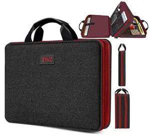 ZINZ Slim & Expandable Laptop Sleeve 15 15.6 16 Inch Case Bag for Popular 15"-16" Notebooks Water-Resistant Handbag Multipurpose Computer Accessories Storage Bag,B01RD01