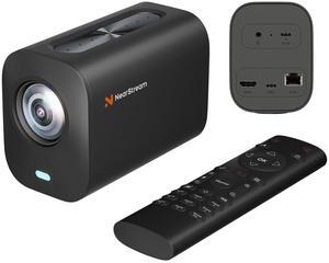 NearStream VM20 Wired Streaming Camera 4K with 40X Hybrid Zoom/8 Noise Canceling Mics/Remote Control, Plug & Play, HDMI/USB/RJ45 Webcam for LiveStream, Video Call, Creator, Multicam Ready