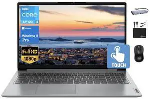 Lenovo IdeaPad Newest Business Laptop, 15.6" FHD IPS Touchscreen, Intel Core i3-1215U Processor (Upto 4.4GHz), 24GB RAM, 1TB SSD, UHD Graphics, Wi-Fi 6, Long Battery, Win 11 Pro +MarxsolAccessory
