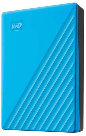 Western Digital My Passport 5 TB Portable External Hard Drive, USB 3.0, USB 2.0 Compatible, Sky Blue (WDBPKJ0050BBL-WESN)