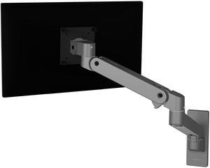 Ergotron - LX Pro Premium Single Monitor Arm, VESA Wall Mount - for Monitors Up to 34 Inches, 4 to 22 lbs - Dark Grey