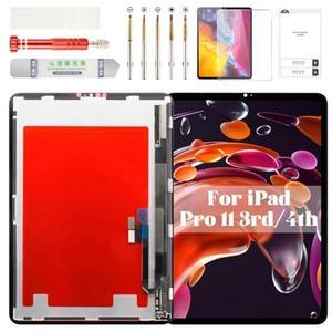 for iPad Pro 11 3rd Screen Replacement 2021 for iPad Pro 11 2022 Screen Touch Display for iPad Pro 11 3rd/4th Gen A2301 LCD Digitizer Assembly Repair Kits A2435 Black