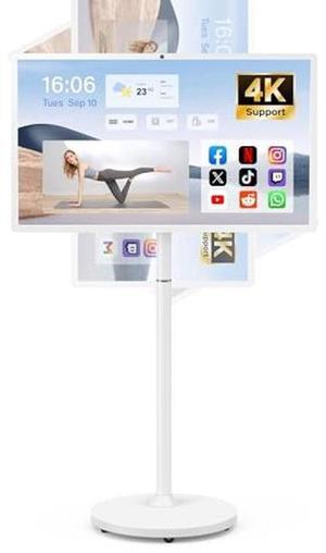 27-Inch 1080p-Portable Touch-Screen-Monitor | 8G RAM+128G Storage | 8-core CPU Qualcomm | Built-in Battery- Last for 8-10H | Android OS | Full Swivel Rotation | 60Hz Refresh Rate|Remote Control