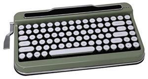 Penna Bluetooth Keyboard with White Chrome Keycap(US Language) (Switch-Cherry Mx Brown, Olive Green)