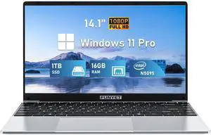 FUNYET 14 Inch Gaming Laptop, Laptop Computer 2025 Windows 11 Pro, 16GB RAM 1TB SSD, Intel 11th Gen N5095 Processor(up to 2.9 GHz), FHD 1920 x 1080