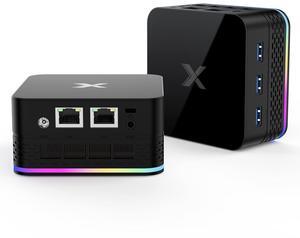 Mini PC 8GB RAM LPDDR5 256GB ROM SSD,Small Computer Builtin Intel 12th Gen N95(up to 3.4Ghz) 4C/4T,Desktop PC with Dual WiFi Bluetooth 4.2 HDMI 4K@60Hz USB 3.1 RGB Light Adjustable Gigabit Ethernet