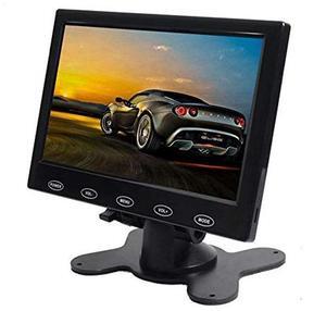 PONPY 7" Ultra Thin 16:9 HD 800x480 Color TFT LCD Display Monitor Touch Button Monitor Screen with AV HDMI VGA Video Input