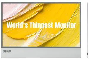 SOTSU UltraSlim 12.5" Portable Monitor SUSPM12SV | FHD IPS Pivoting Dual Laptop Screen | Cellphone, Gaming, and Travel | PC, Chrome, Android, DeX Compatible