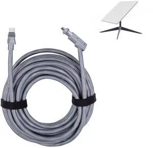 Steinwhale Cable for Starlink High Performance 46M/150FT, Waterproof Connectors, Compatible with Starlink High Performance Antenna and Power Supply, Durable & Reliable for Commercial & Industrial Use