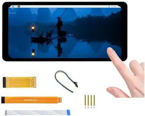 UeeKKoo 6.25inch DSI LCD Touch Screen 720 x 1560 IPS Capacitive Display Compatible with Raspberry Pi 5/4B/3B+/CM4/3+/3, Optical Bonding Toughened Glass Panel, DSI Interface, 5-Point Touch