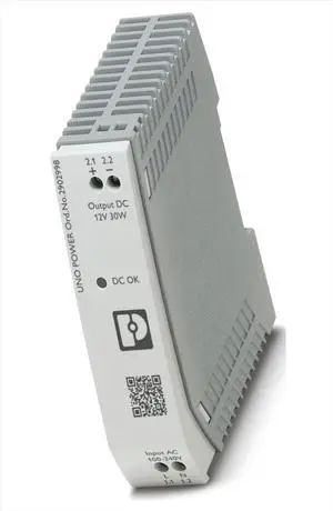New OEM 2902998 UNO-PS/1AC/12DC/ 30W, Primary-Switched UNO Power Power Supply for DIN Rail Mounting