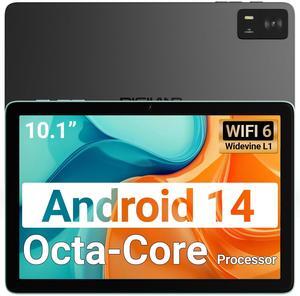 DigiLand 10.1" Android 14 Tablet | 10GB RAM (4GB+6GB Expansion) | 64GB ROM | MTK Helio G80 Octa-Core | Dual Camera & Speakers | 12H Battery | WiFi/BT5.0 | Includes Case, Adapter, USB
