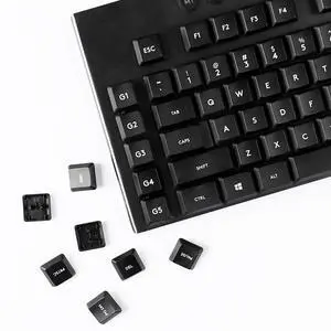 YMDK Solid Color Minimalist Style Keycaps PBT Material Low Profile Keycap Compatible with Logi G813 G815 G913 G915 tkl Mechanical Keyboard