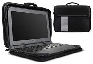 iBenzer Stay in 2.0 13 Inch Shockproof Protective Always On Laptop Sleeve Case for 13.3 MacBook, Chromebook, Surface, Ultrabook, Black LS-BPS-0113BK