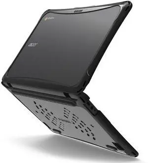 IBENZER Hexpact Heavy Duty case for 11.6" Acer Chromebook Spin 511/R753T (2-in-1), Protective Case with Screen Lock for K-12 Students, Black, LC-HPE-ACER-R753T