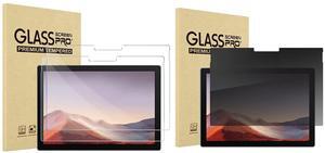 ProCase 2 Pack Screen Protector for Surface Pro 7 Plus/Surface Pro 7 / Pro 6 / Pro 5 / Pro 4 Bundle with Privacy Screen Protector for Surface Pro 7 Plus, Pro 7, Pro 6, Pro 5, Pro 4