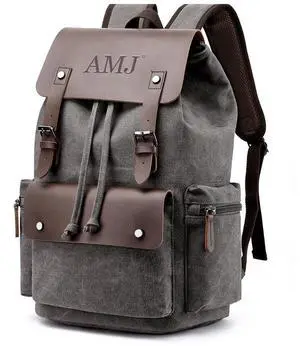 AMJ Travel Laptop Backpack, Work Backpacks For Men Women, Hiking Casual Daypacks, Backpack Grey