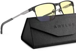 ANYLUV Blue Light Glasses for Men/Women, Lightweight Blue Light Blocking Glasses, Anti-Eye Strain Computer Glasses for Gaming