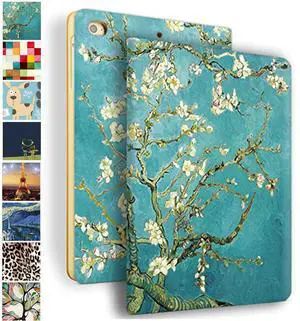 DuraSafe Cases for iPad 9.7 Inch 5/6 Gen 2017/2018 & Air 1 / Air 2 [ A1893 A1954 A1822 A1823 A1566 A1567 A1474 A1475 ] Printed Smart Cover Slim Folio - Blossom